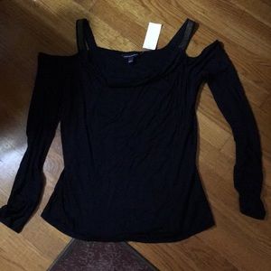Rock & Republic off shoulder black shirt